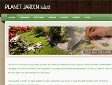 Tablet Screenshot of planet-jardin.com